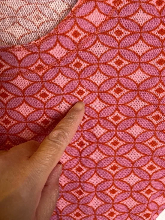 Free People Garner Long Sleeve Tee in Pink Combo Size XS - Picture 9 of 16